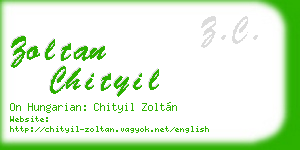 zoltan chityil business card